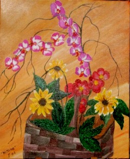 Panier de fleurs