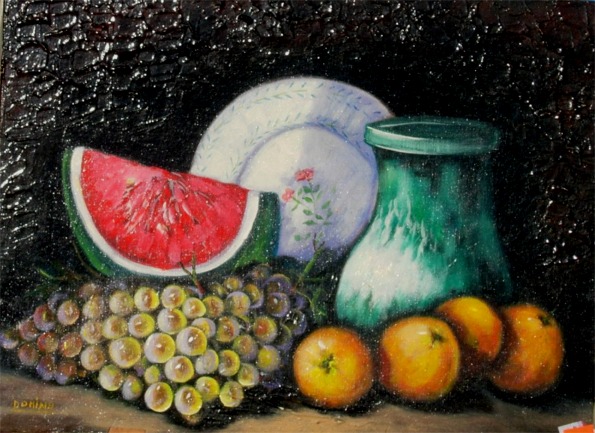 nature morte raisin